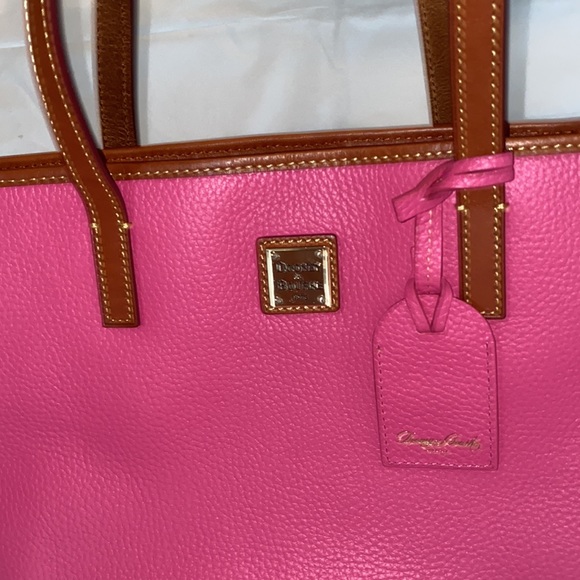 Dooney & Bourke Hot Pink & Brown Bag - Picture 2 of 7